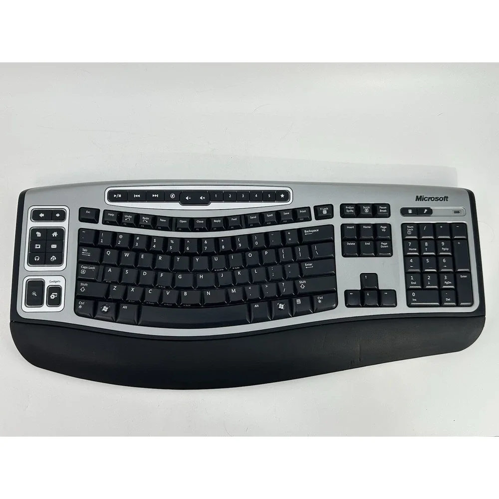 Microsoft Wireless Laser Keyboard 6000 v2.0 Ergonomic No Dongle - Nice Condition